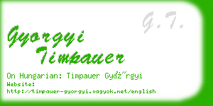 gyorgyi timpauer business card